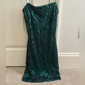Windsor Dazzle Goddess Demask Sequin Mini Dress